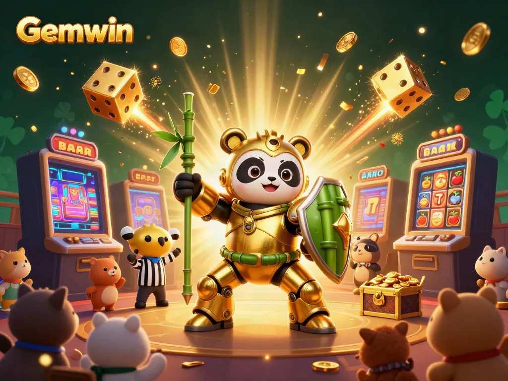 Experience Gemwin's thrilling gaming excitement with golden panda and dynamic slot machines.
