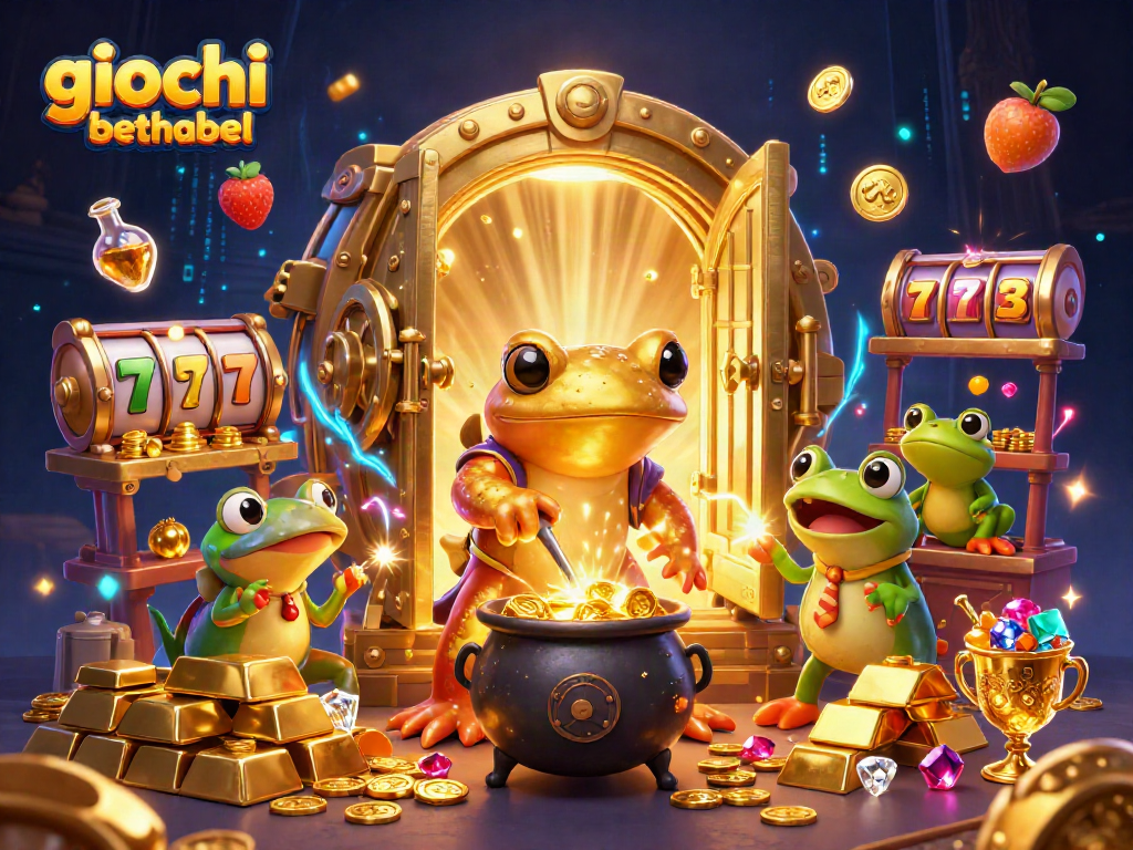 Experience thrilling games at giochi betlabel with vibrant gold and treasure elements!
