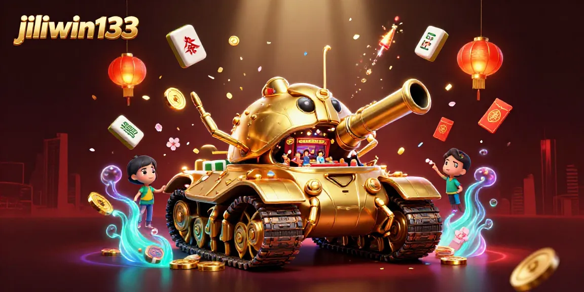 Experience the captivating jiliwin133 mini-casino adventure inside a golden beetle tank!