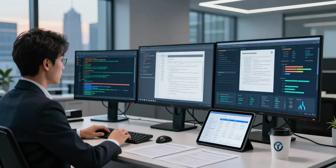 Advanced document fraud detection analysis in a high-tech office with data visualization tools.