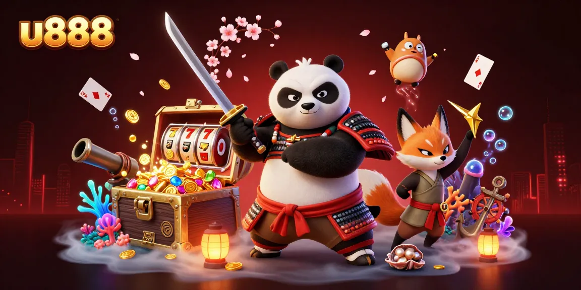 Engage in exciting gameplay with the u888 casino's vibrant characters and dynamic elements in a rich environment.