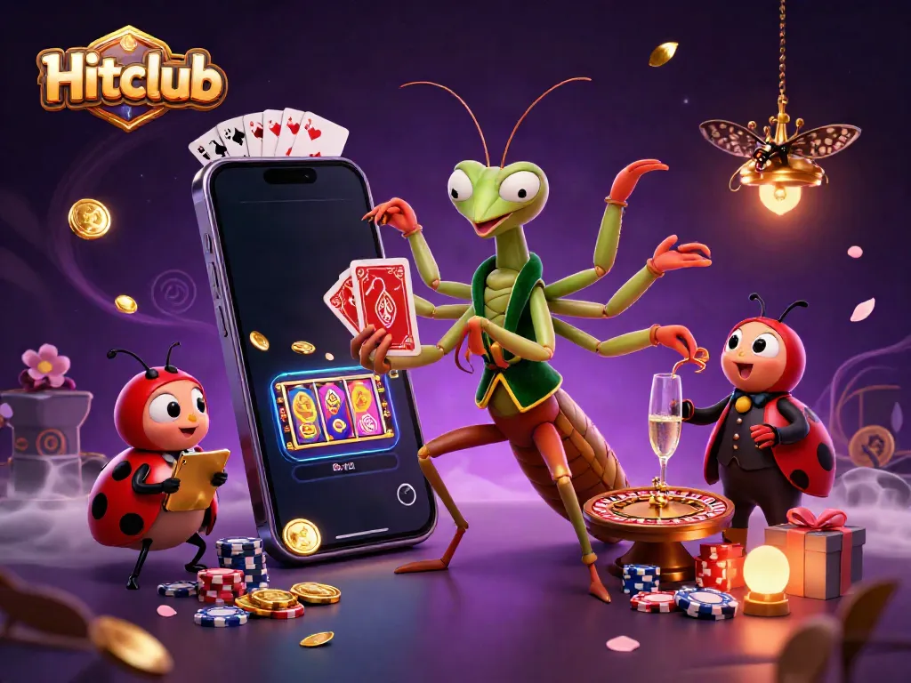 Hitclub offers an immersive gaming experience with colorful slots and interactive elements.