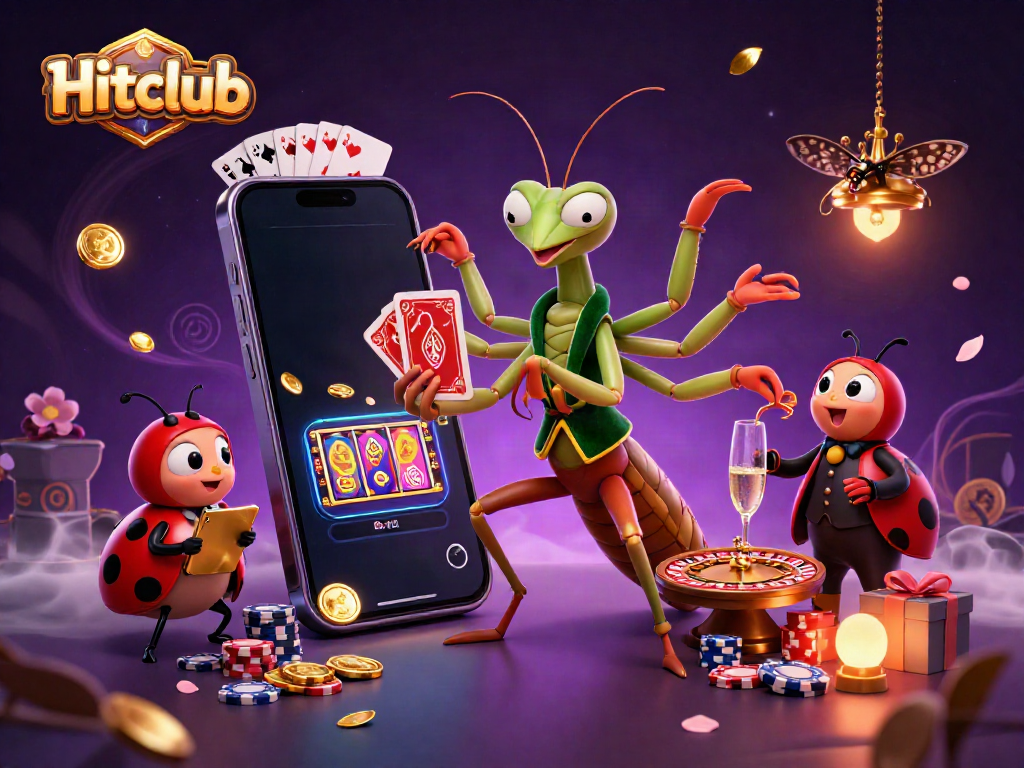 Hitclub offers an immersive gaming experience with colorful slots and interactive elements.