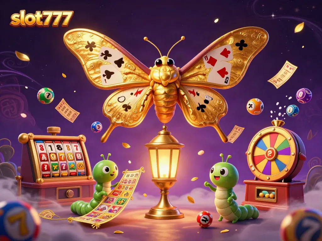Play thrilling slot777 games amidst vibrant casino imagery and dynamic elements.
